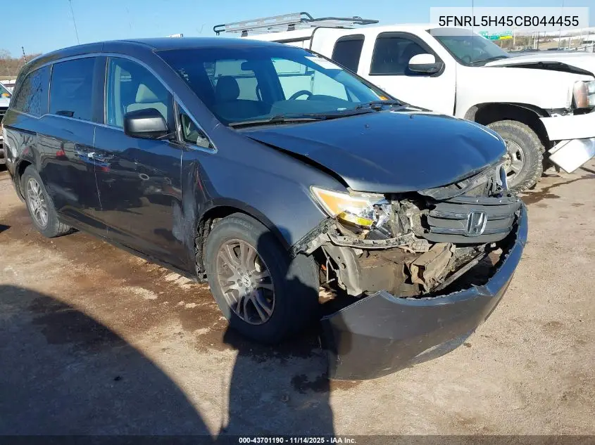 5FNRL5H45CB044455 2012 Honda Odyssey Ex