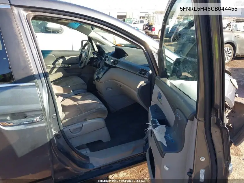 5FNRL5H45CB044455 2012 Honda Odyssey Ex