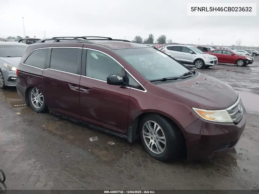5FNRL5H46CB023632 2012 Honda Odyssey Ex