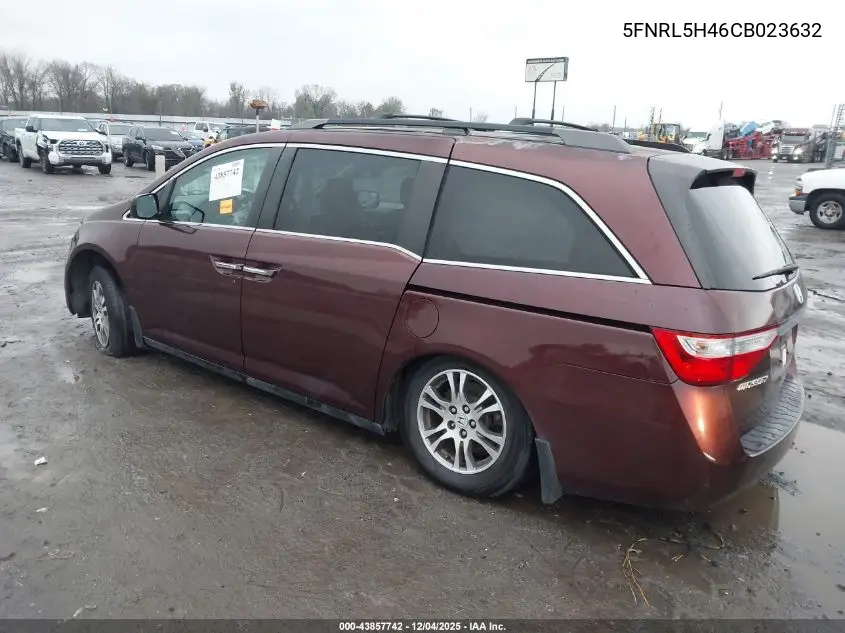 5FNRL5H46CB023632 2012 Honda Odyssey Ex