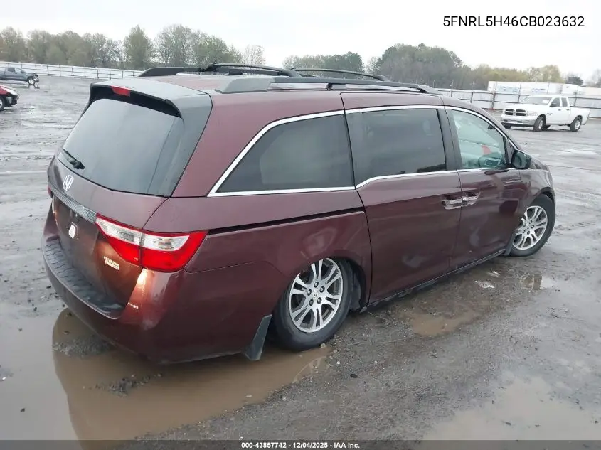 5FNRL5H46CB023632 2012 Honda Odyssey Ex