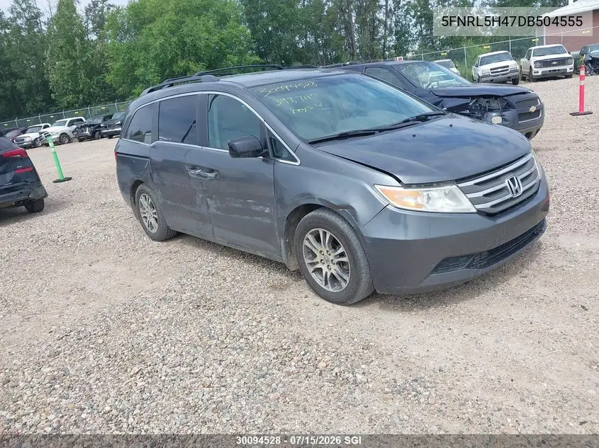 2013 Honda Odyssey Ex VIN: 5FNRL5H47DB504555 Lot: 30094528