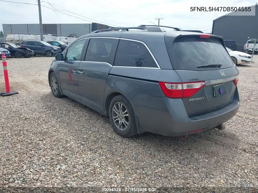 2013 Honda Odyssey Ex VIN: 5FNRL5H47DB504555 Lot: 30094528
