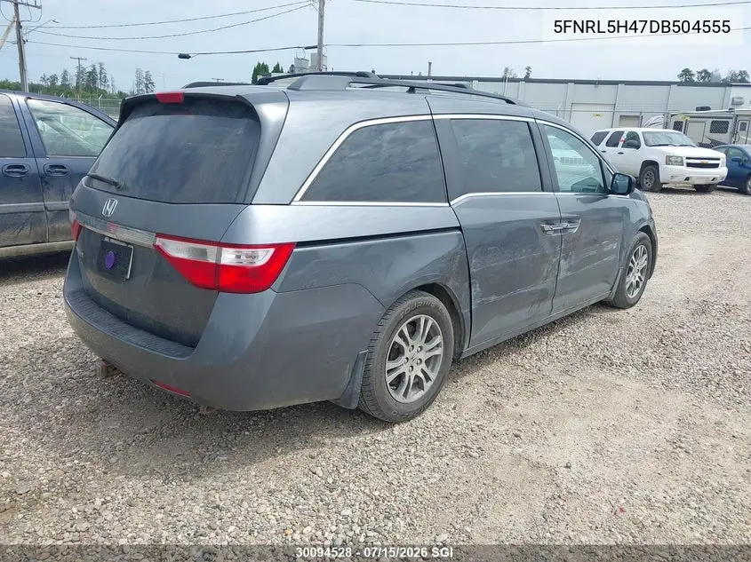 2013 Honda Odyssey Ex VIN: 5FNRL5H47DB504555 Lot: 30094528