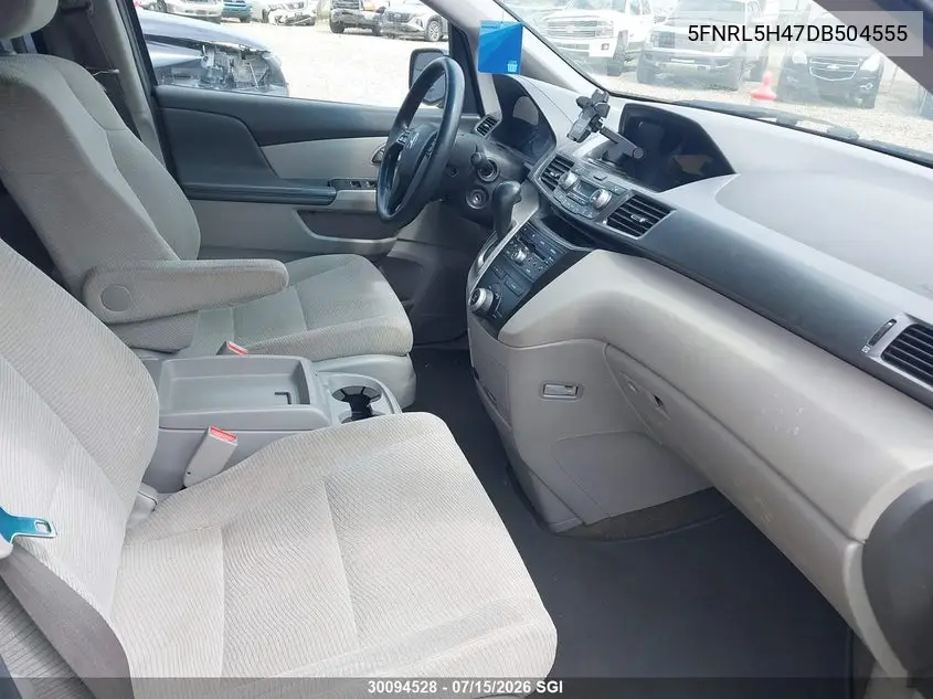 2013 Honda Odyssey Ex VIN: 5FNRL5H47DB504555 Lot: 30094528