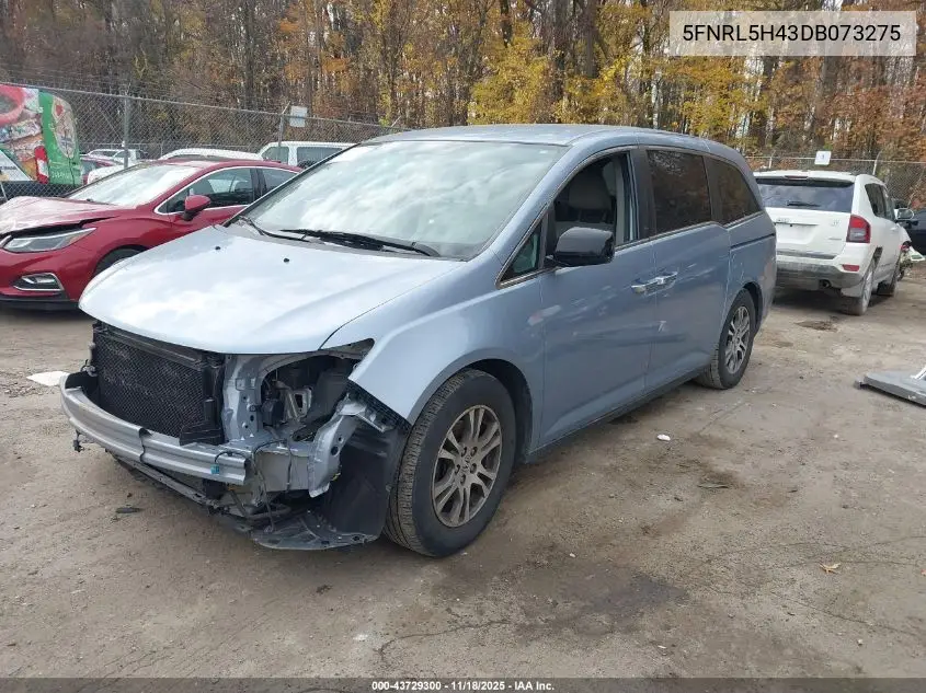 5FNRL5H43DB073275 2013 Honda Odyssey Ex