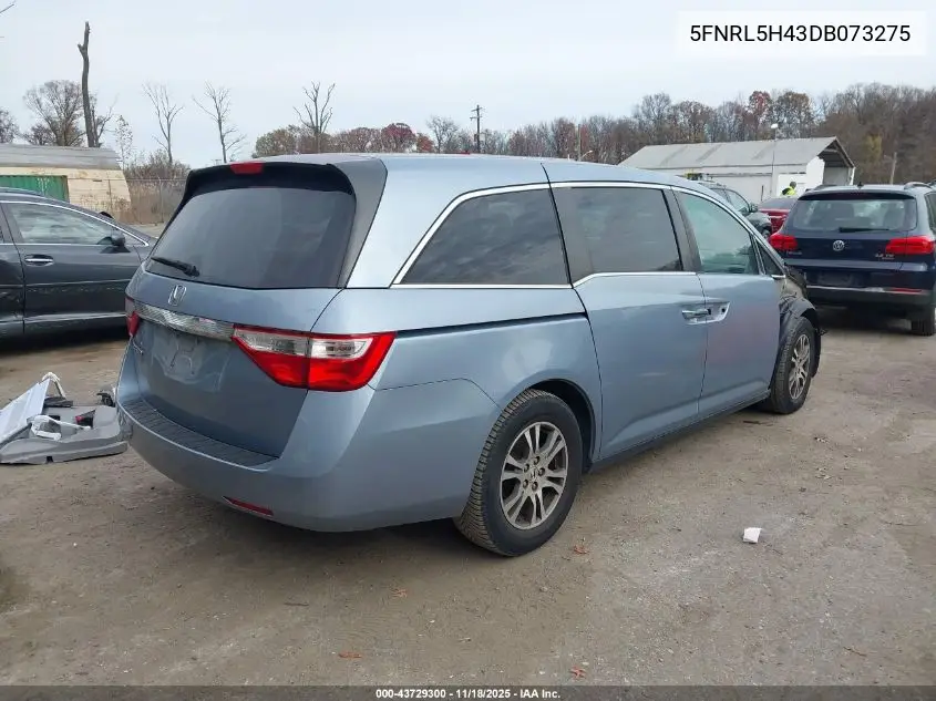 5FNRL5H43DB073275 2013 Honda Odyssey Ex