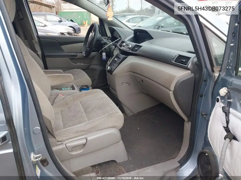 5FNRL5H43DB073275 2013 Honda Odyssey Ex