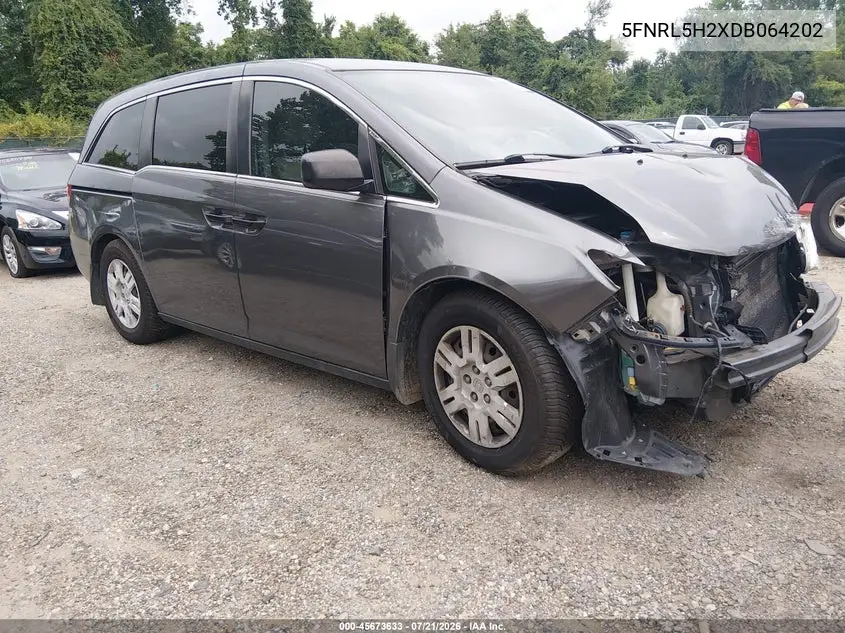 2013 Honda Odyssey Lx VIN: 5FNRL5H2XDB064202 Lot: 45673633