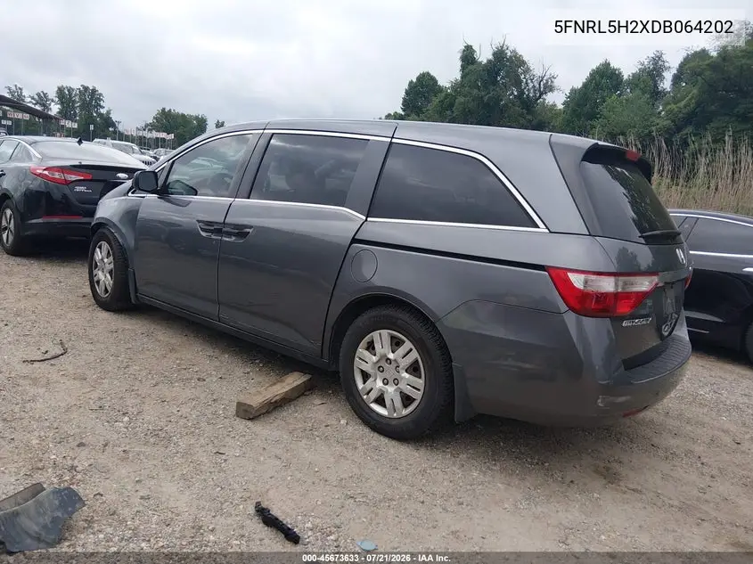 2013 Honda Odyssey Lx VIN: 5FNRL5H2XDB064202 Lot: 45673633
