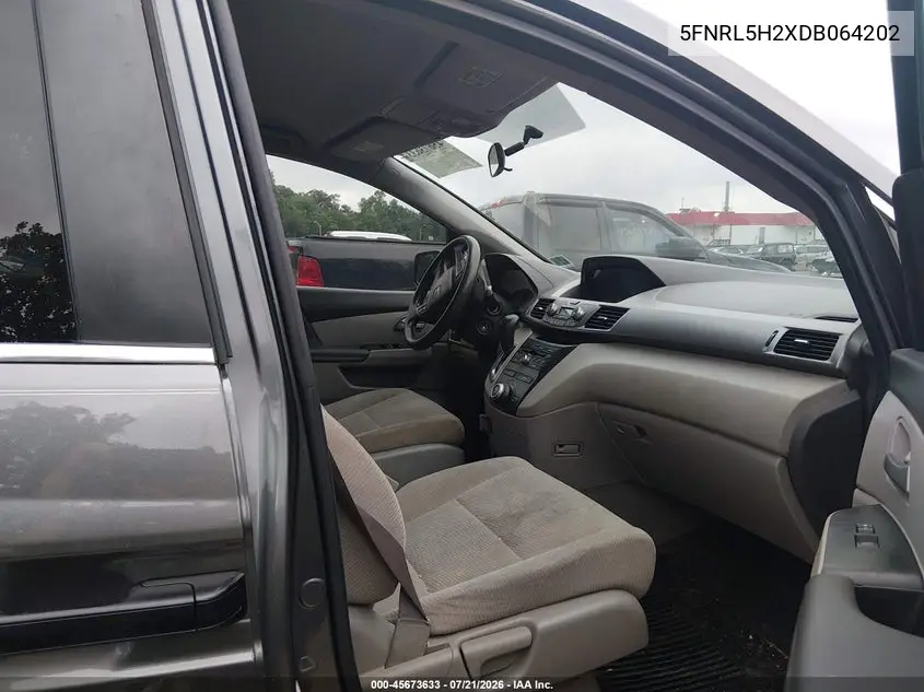 2013 Honda Odyssey Lx VIN: 5FNRL5H2XDB064202 Lot: 45673633