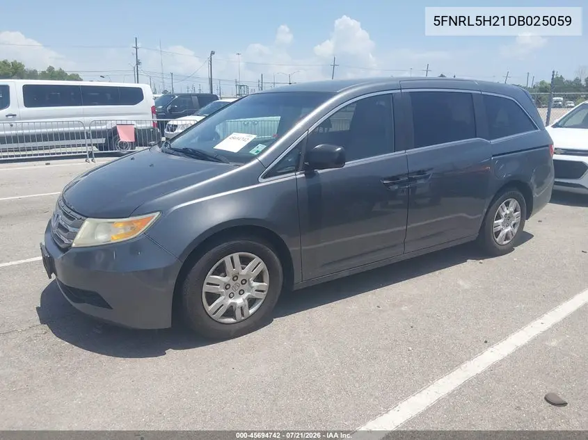 2013 Honda Odyssey Lx VIN: 5FNRL5H21DB025059 Lot: 45694742