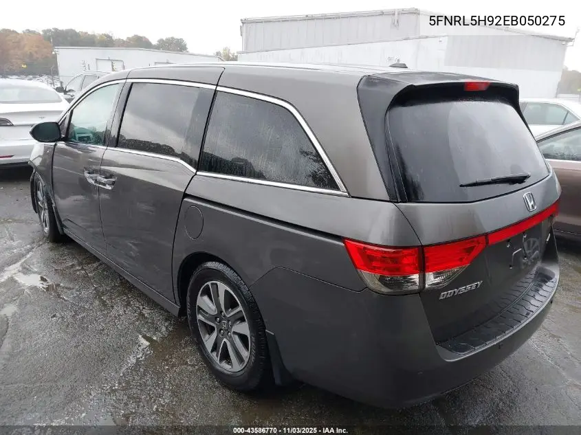 5FNRL5H92EB050275 2014 Honda Odyssey Touring/Touring Elite
