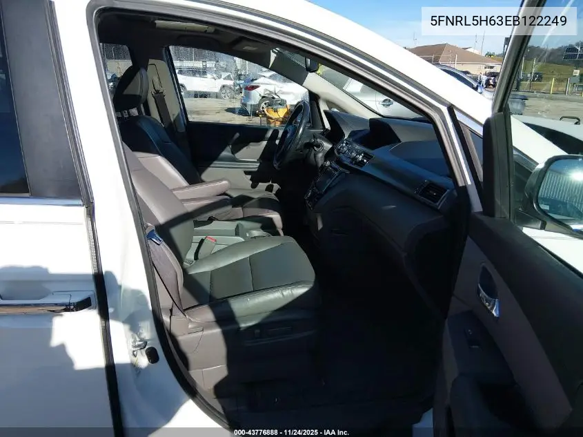 5FNRL5H63EB122249 2014 Honda Odyssey Ex-L