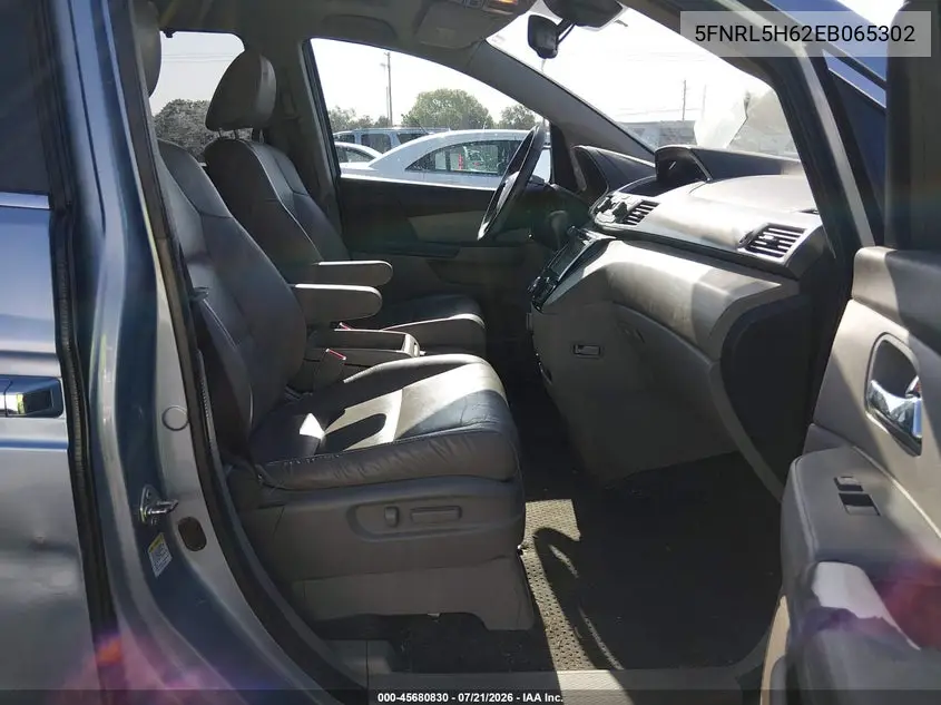 2014 Honda Odyssey Ex-L VIN: 5FNRL5H62EB065302 Lot: 45680830