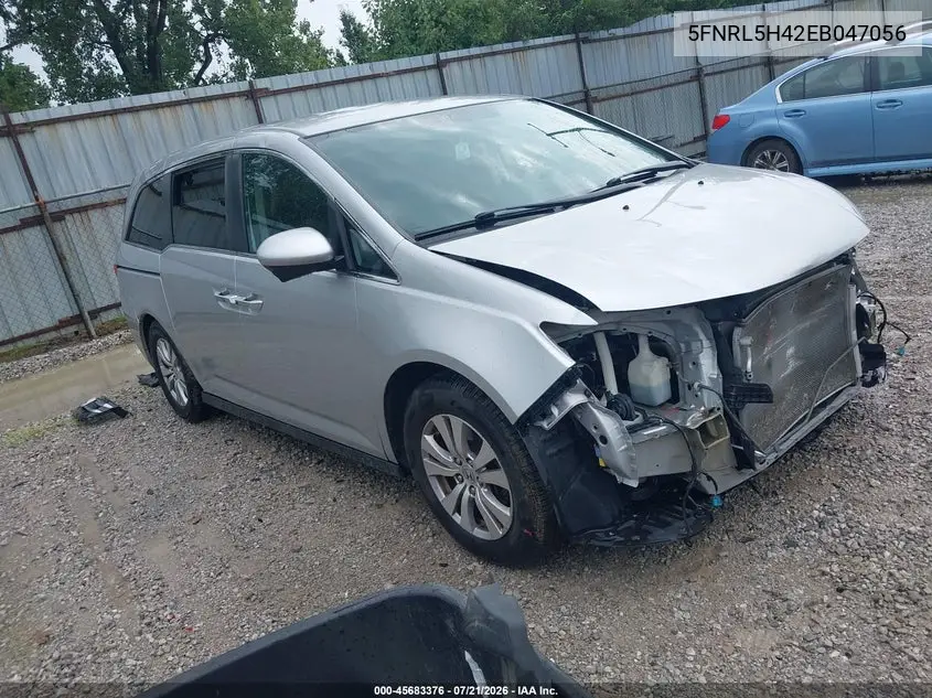 2014 Honda Odyssey Ex VIN: 5FNRL5H42EB047056 Lot: 45683376