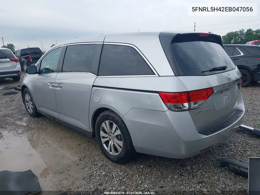 2014 Honda Odyssey Ex VIN: 5FNRL5H42EB047056 Lot: 45683376