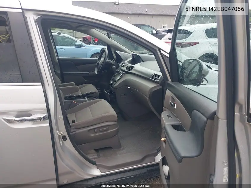 2014 Honda Odyssey Ex VIN: 5FNRL5H42EB047056 Lot: 45683376