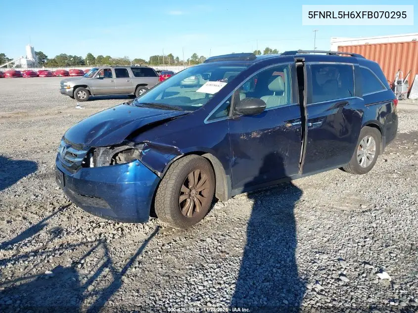 5FNRL5H6XFB070295 2015 Honda Odyssey Ex-L