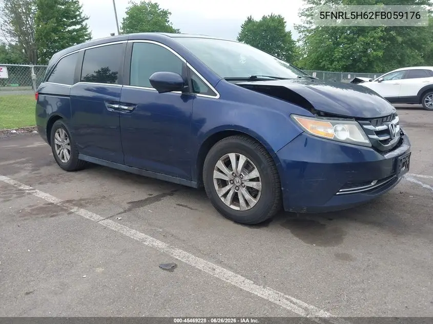 2015 Honda Odyssey Ex-L VIN: 5FNRL5H62FB059176 Lot: 45469228