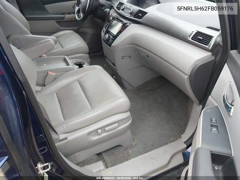 2015 Honda Odyssey Ex-L VIN: 5FNRL5H62FB059176 Lot: 45469228