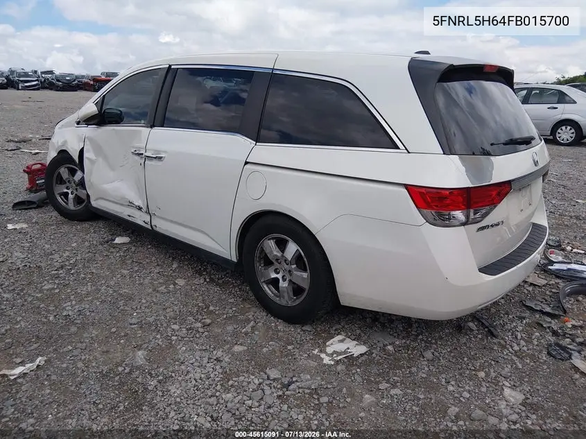2015 Honda Odyssey Ex-L VIN: 5FNRL5H64FB015700 Lot: 45615091