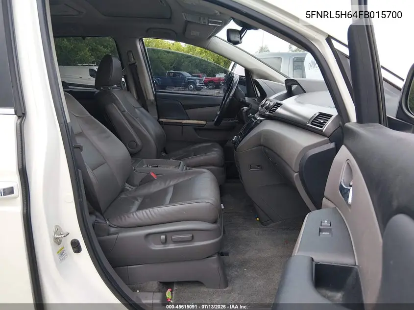 2015 Honda Odyssey Ex-L VIN: 5FNRL5H64FB015700 Lot: 45615091