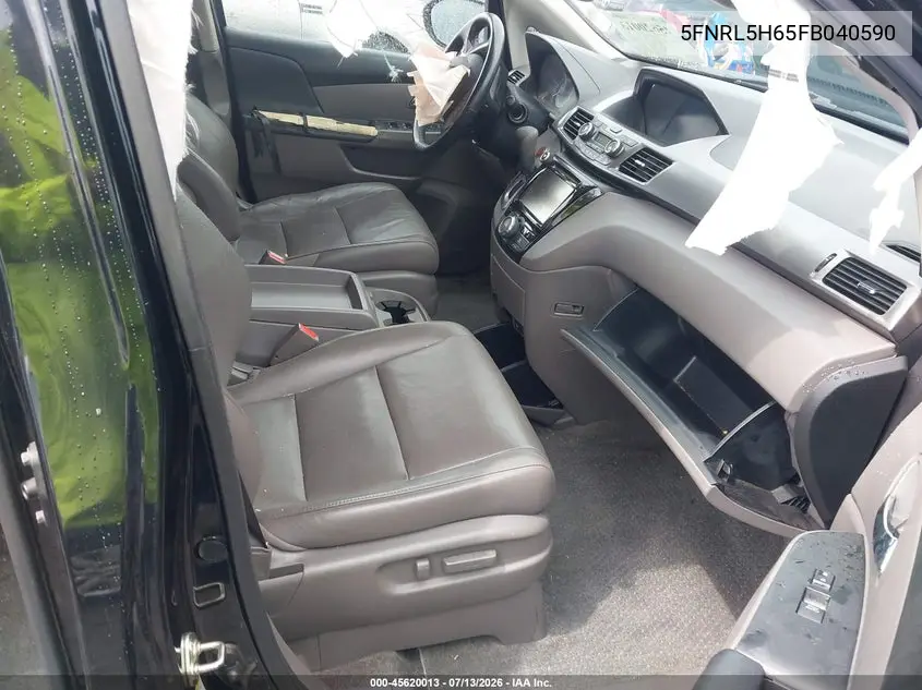 2015 Honda Odyssey Ex-L VIN: 5FNRL5H65FB040590 Lot: 45620013