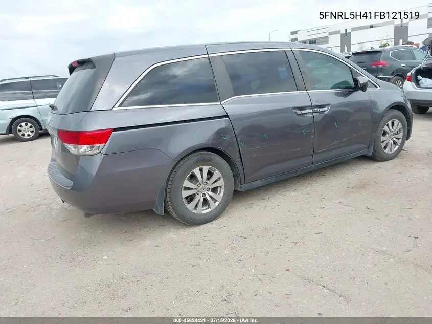 2015 Honda Odyssey Ex VIN: 5FNRL5H41FB121519 Lot: 45624421