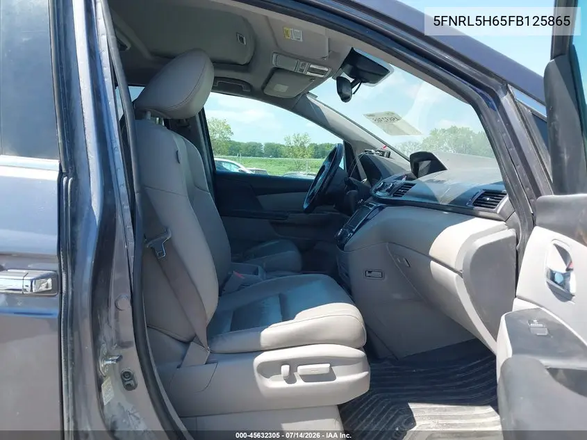 2015 Honda Odyssey Ex-L VIN: 5FNRL5H65FB125865 Lot: 45632305
