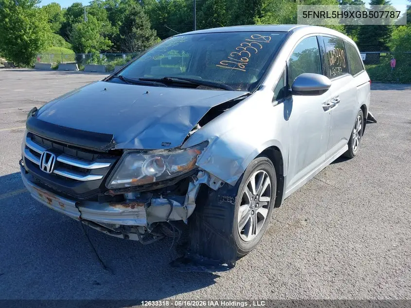 2016 Honda Odyssey VIN: 5FNRL5H9XGB507787 Lot: 12633318