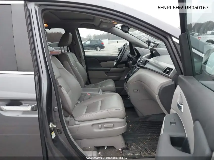 5FNRL5H69GB050167 2016 Honda Odyssey Ex-L