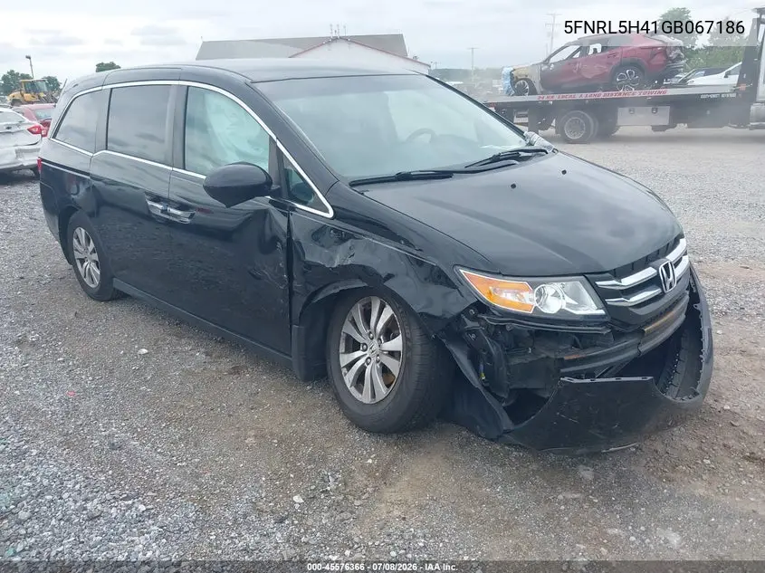 2016 Honda Odyssey Ex VIN: 5FNRL5H41GB067186 Lot: 45576366