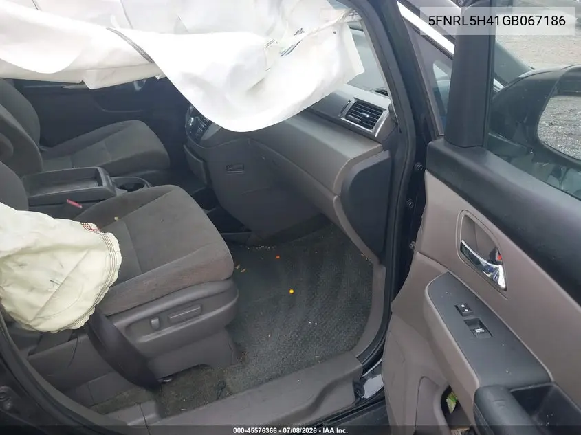 2016 Honda Odyssey Ex VIN: 5FNRL5H41GB067186 Lot: 45576366