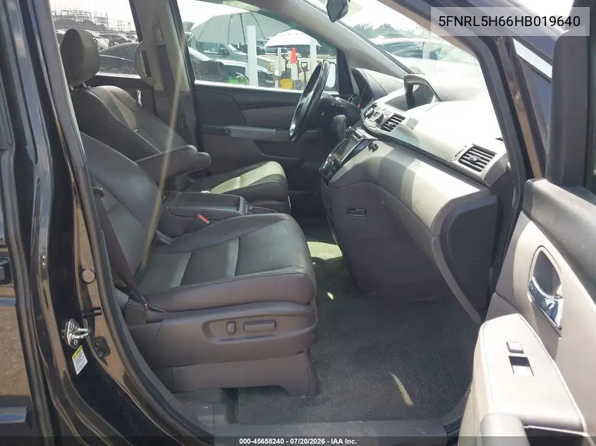 2017 Honda Odyssey Ex-L VIN: 5FNRL5H66HB019640 Lot: 45658240