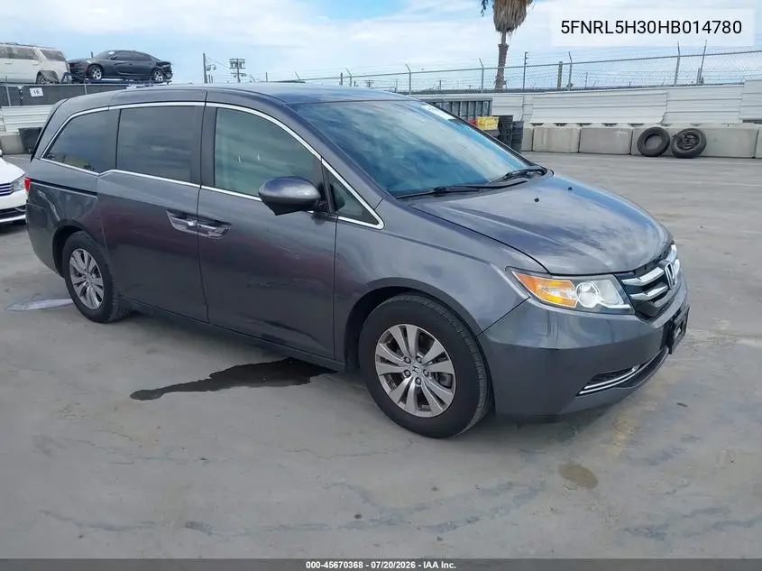 2017 Honda Odyssey Se VIN: 5FNRL5H30HB014780 Lot: 45670368