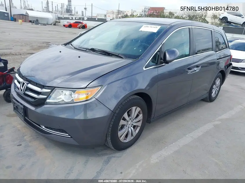 2017 Honda Odyssey Se VIN: 5FNRL5H30HB014780 Lot: 45670368