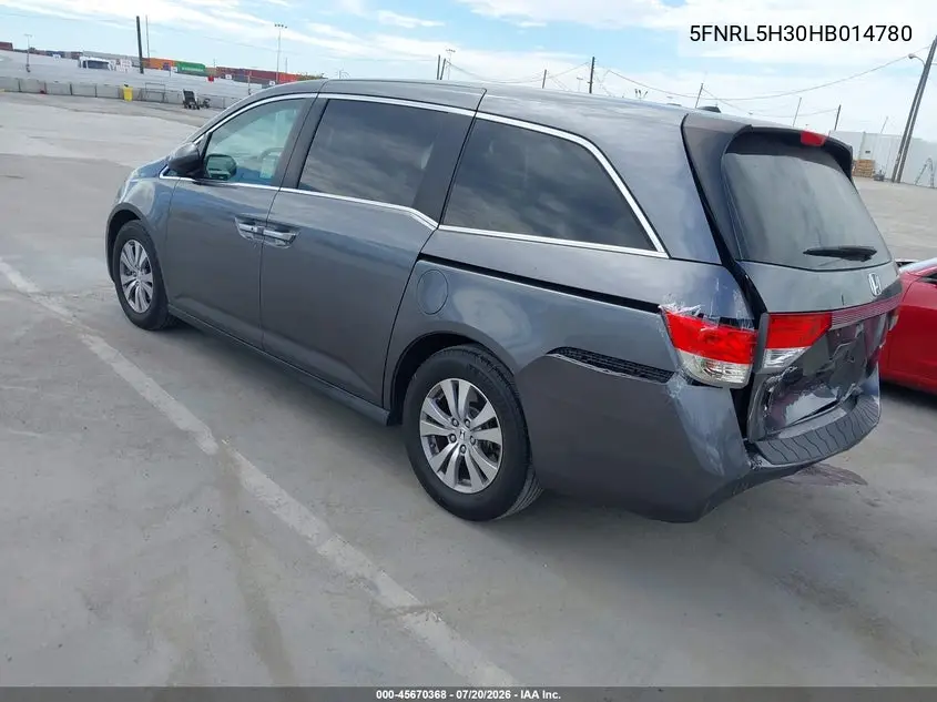 2017 Honda Odyssey Se VIN: 5FNRL5H30HB014780 Lot: 45670368