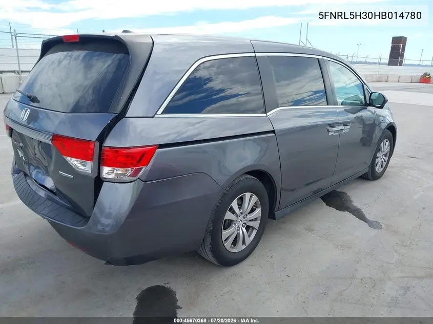 2017 Honda Odyssey Se VIN: 5FNRL5H30HB014780 Lot: 45670368