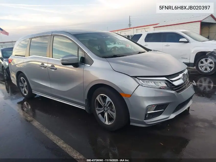5FNRL6H8XJB020397 2018 Honda Odyssey Touring