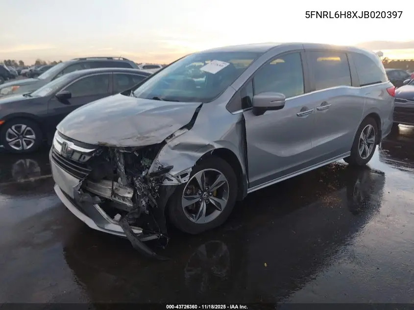 5FNRL6H8XJB020397 2018 Honda Odyssey Touring