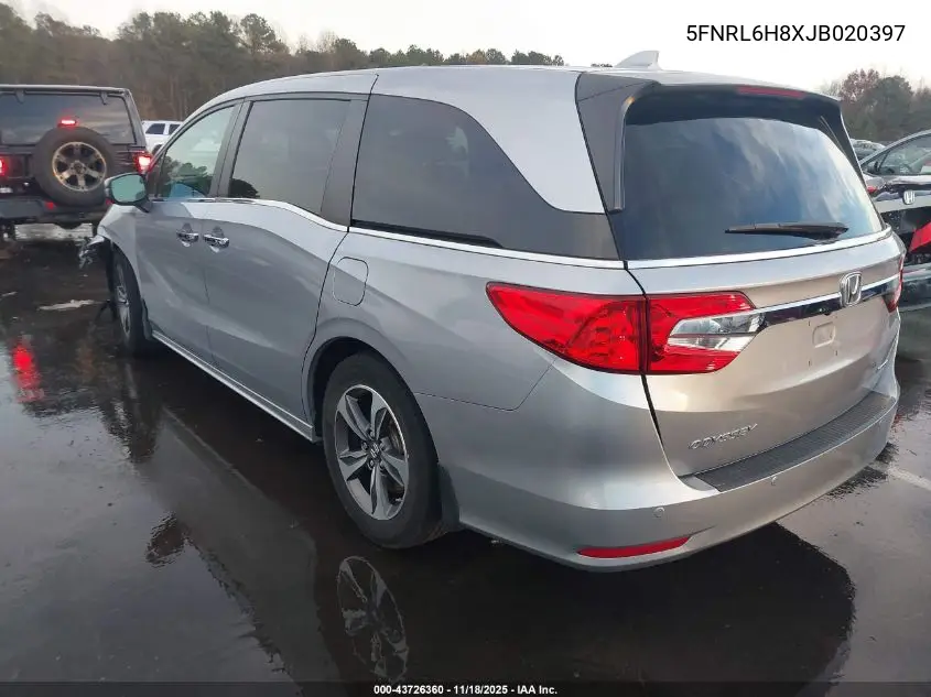 5FNRL6H8XJB020397 2018 Honda Odyssey Touring