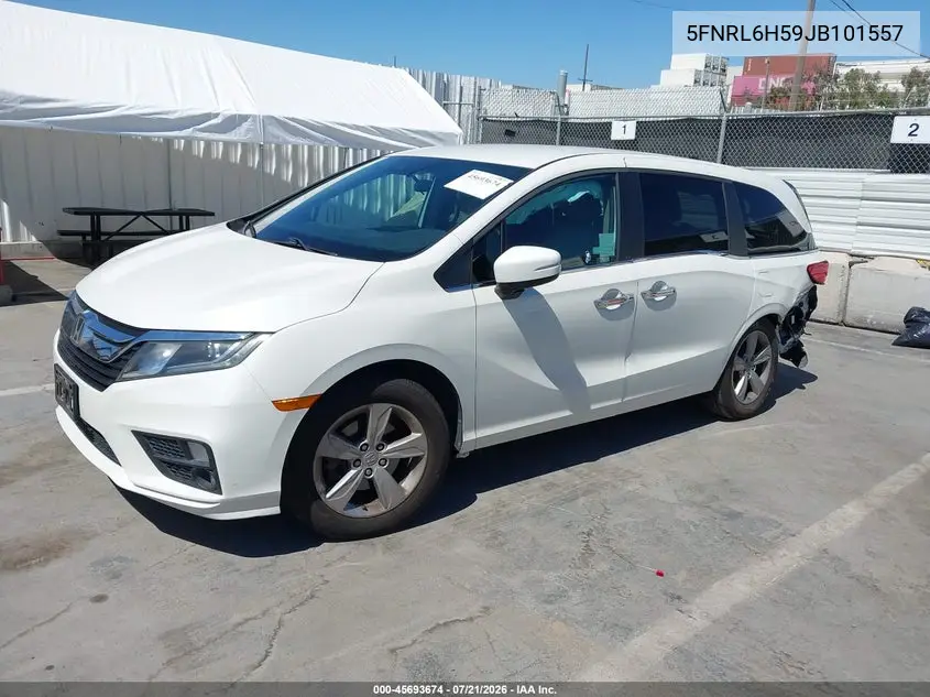 2018 Honda Odyssey Ex VIN: 5FNRL6H59JB101557 Lot: 45693674