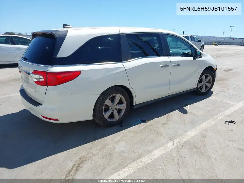 2018 Honda Odyssey Ex VIN: 5FNRL6H59JB101557 Lot: 45693674