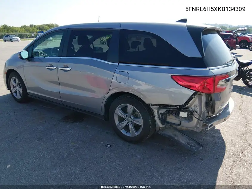 2019 Honda Odyssey Ex VIN: 5FNRL6H5XKB134309 Lot: 45595365