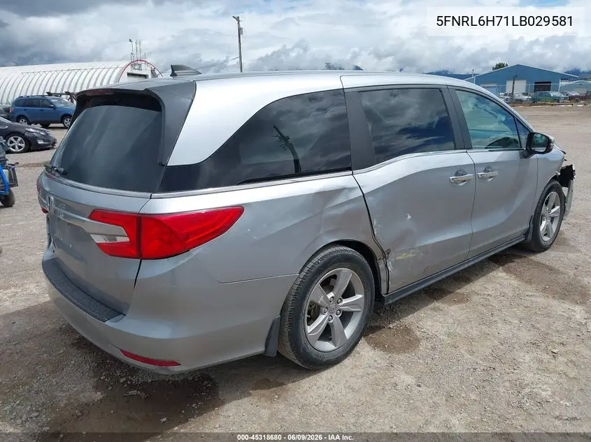 2020 Honda Odyssey Ex-L/Ex-L W/Navi Res VIN: 5FNRL6H71LB029581 Lot: 45318680