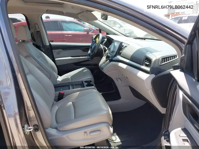 2020 Honda Odyssey Ex-L/Ex-L W/Navi Res VIN: 5FNRL6H79LB062442 Lot: 45390790