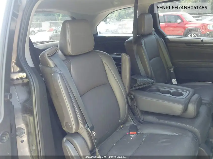 2022 Honda Odyssey Ex-L VIN: 5FNRL6H74NB061489 Lot: 45551648