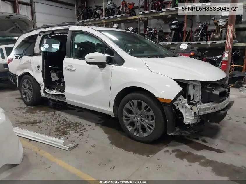 5FNRL6H86SB045721 2025 Honda Odyssey Touring