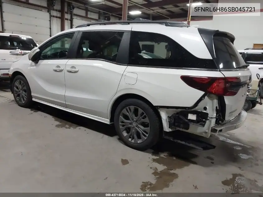 5FNRL6H86SB045721 2025 Honda Odyssey Touring